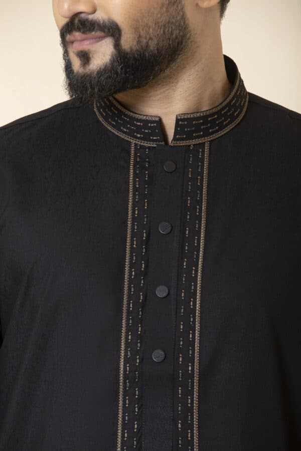 black panjabi design